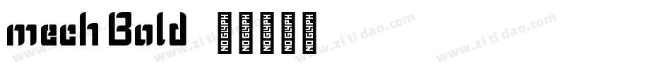 mech Bold字体转换